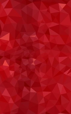 Üçgenler ve degrade origami tarzı oluşur kırmızı köşeli tasarım deseni.