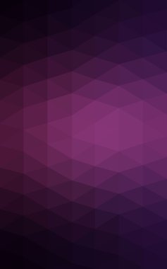Üçgenler ve degrade origami tarzında oluşan koyu mor kenarlı tasarım deseni