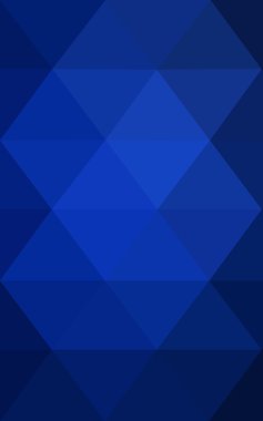 Üçgenler ve degrade origami tarzı oluşur koyu mavi köşeli tasarım deseni.