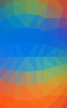 Üçgenler ve degrade origami tarzı oluşur karanlık çok renkli köşeli tasarım deseni