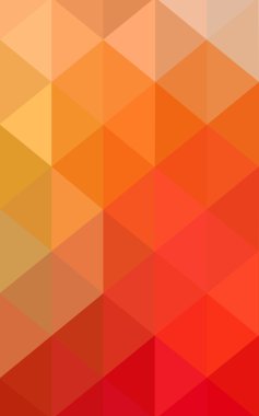 Kırmızı, sarı poligonal tasarım deseni, hangi üçgenler ve degrade origami tarzında oluşan ışık