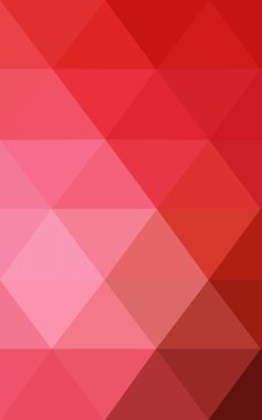 Üçgenler ve degrade origami tarzı oluşur kırmızı köşeli tasarım deseni.