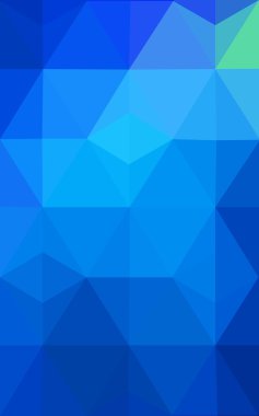 Üçgenler ve degrade origami tarzı oluşur mavi köşeli tasarım deseni.