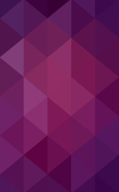 Üçgenler ve degrade origami tarzında oluşan koyu pembe poligonal tasarım deseni