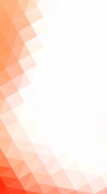 Üçgenler ve degrade origami tarzı oluşur turuncu poligonal tasarım illüstrasyon.