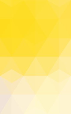 Üçgenler ve degrade origami tarzında oluşan sarı poligonal tasarım deseni.