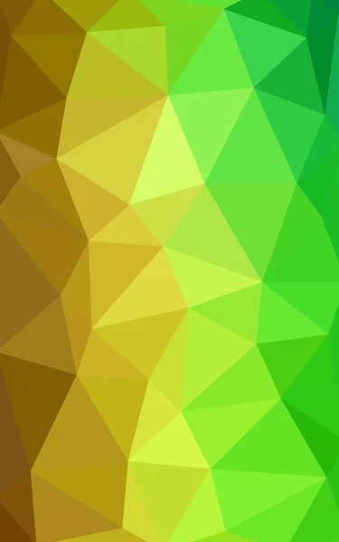 Light green-yellow polygonal design pattern,which consist of triangles and gradient in origami style