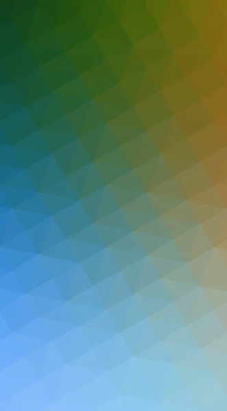 Ilustración multicolor verde, diseño poligonal azul, que consiste en triángulos y gradiente en estilo origami . — Foto de Stock