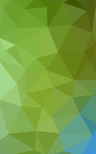 Světle zelená žlutá polygonální návrhový vzor, který se skládá z trojúhelníků a gradient ve stylu origami — Stock fotografie
