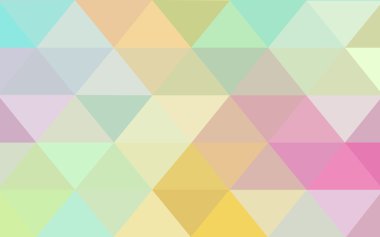 Üçgenler ve degrade origami tarzında oluşan ışık çok renkli köşeli tasarım deseni