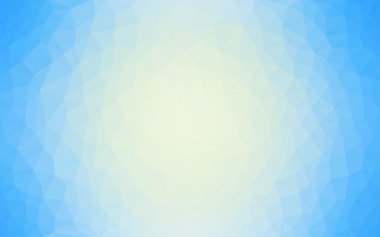 Üçgenler ve degrade origami tarzında oluşan ışık mavi köşeli tasarım deseni