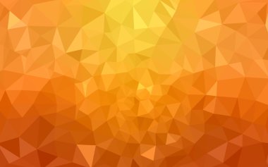 Degrade, arka planda origami stil ve üçgen oluşur turuncu poligonal desen.