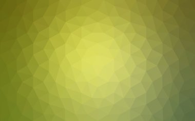 Üçgenler ve degrade origami tarzı oluşur çok renkli yeşil, sarı, turuncu poligonal tasarım deseni.