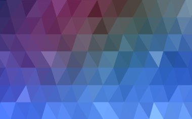 Üçgenler ve degrade origami tarzı oluşur koyu pembe, mavi köşeli tasarım deseni