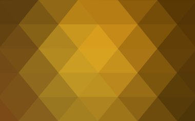 Üçgenler ve degrade origami tarzında oluşan koyu turuncu poligonal tasarım deseni