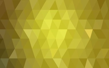 Üçgenler ve degrade origami tarzında oluşan ışık yeşil-sarı poligonal tasarım deseni