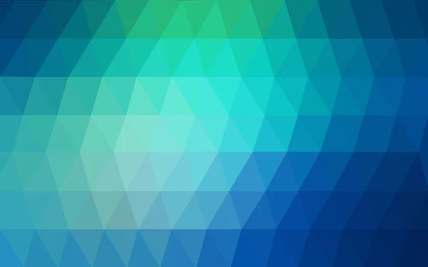 Jasnoniebieski, zielony wzór wielokątne, które składają się z trójkątów i gradientu w stylu origami — Wektor stockowy