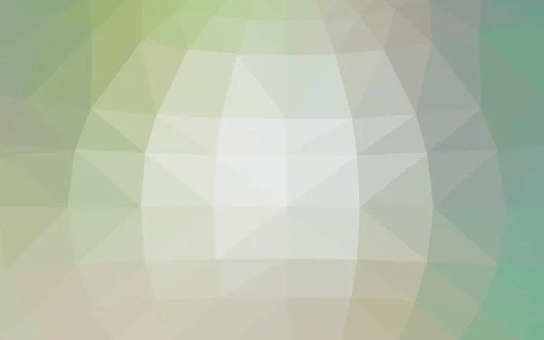 Светло-зеленый многоугольный рисунок, состоящий из треугольников и градиента в стиле оригами — стоковый вектор