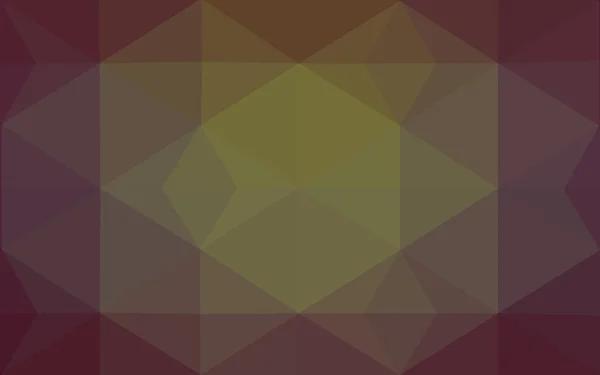 多色的暗绿色、 黄色、 橙色的多边形设计模式，三角形和梯度的折纸样式组成的. — 图库矢量图片
