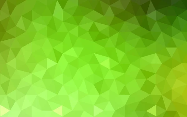 Multicolor green, yellow, orange polygonal design pattern, which consist of triangles and gradient in origami style. — Stock Vector