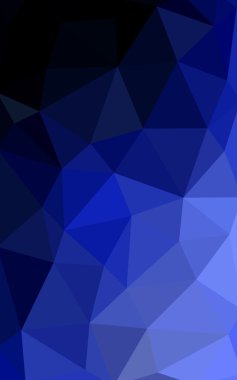 Üçgenler ve degrade origami tarzı oluşur koyu mavi köşeli tasarım deseni