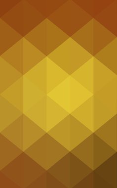 Üçgenler ve degrade origami tarzında oluşan ışık turuncu poligonal tasarım deseni