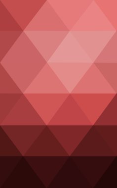 Üçgenler ve degrade origami tarzı oluşur çok renkli pembe, kırmızı, turuncu poligonal tasarım deseni.