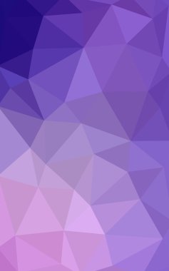 Üçgenler ve degrade origami tarzında oluşan hafif mor pembe poligonal tasarım deseni