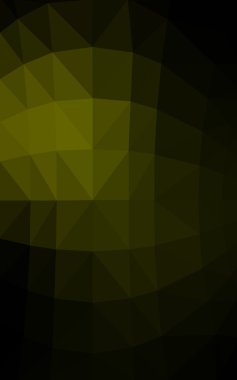 Üçgenler ve degrade origami tarzı oluşur koyu yeşil köşeli tasarım deseni