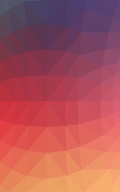 Kırmızı, sarı poligonal tasarım deseni, hangi üçgenler ve degrade origami tarzında oluşan ışık