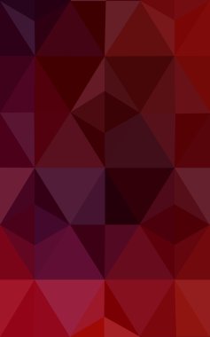 Üçgenler ve degrade origami tarzı oluşur koyu kırmızı köşeli tasarım deseni.