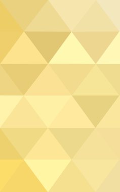 Üçgenler ve degrade origami tarzında oluşan sarı poligonal tasarım deseni.