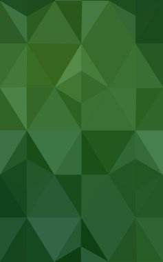 Üçgenler ve degrade origami tarzı oluşur koyu yeşil köşeli tasarım deseni.