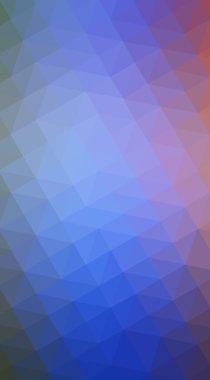 Üçgenler ve degrade origami tarzı oluşur çok renkli mavi, kırmızı kenarlı tasarım illüstrasyon.