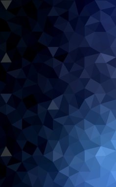 Üçgenler ve degrade origami tarzı oluşur koyu mavi köşeli tasarım deseni.