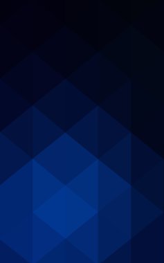 Üçgenler ve degrade origami tarzı oluşur koyu mavi köşeli tasarım deseni