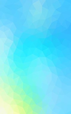 Üçgenler ve degrade origami tarzı oluşur çok renkli yeşil, mavi köşeli tasarım deseni.