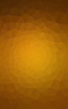 Üçgenler ve degrade origami tarzında oluşan koyu turuncu poligonal tasarım deseni.