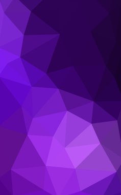 Üçgenler ve degrade origami tarzında oluşan hafif mor poligonal tasarım deseni