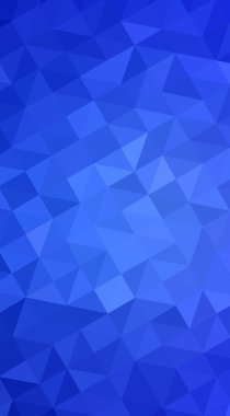 Hangi üçgenler ve degrade origami tarzı oluşur poligonal tasarlamak, mavi.