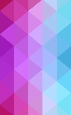 Üçgenler ve degrade origami tarzında oluşan ışık mavi, kırmızı kenarlı tasarım desen