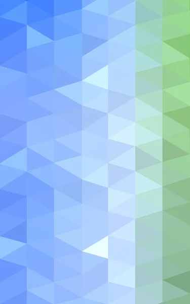 Light blue, green polygonal design pattern,which consist of triangles and gradient in origami style