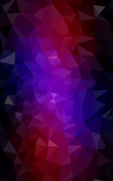 Multicolor dark blue, red polygonal design pattern, which consist of triangles and gradient in origami style. — Stock Photo, Image