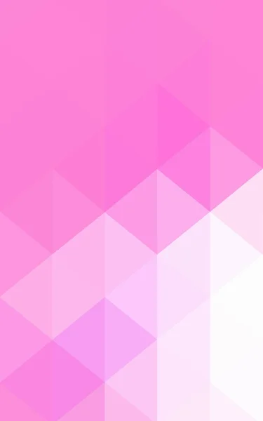 Modello di disegno poligonale rosa chiaro, che consiste di triangoli e gradiente in stile origami — Foto Stock
