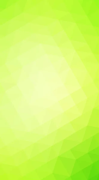 Multicolor green, yellow, orange polygonal design illustration, which consist of triangles and gradient in origami style. — Stock Photo, Image