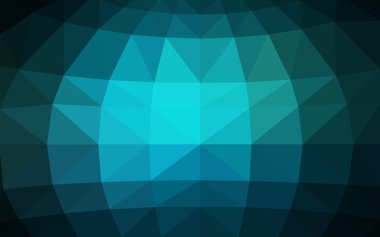 Üçgenler ve degrade origami tarzı oluşur koyu mavi köşeli tasarım deseni