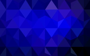 Üçgenler ve degrade origami tarzı oluşur koyu mavi köşeli tasarım deseni