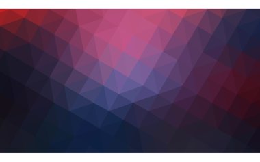 Üçgenler ve degrade origami tarzı oluşur çok renkli koyu pembe, mavi köşeli tasarım deseni.