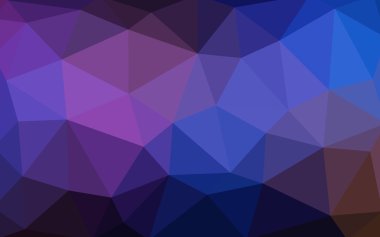 Üçgenler ve degrade origami tarzı oluşur koyu pembe, mavi köşeli tasarım deseni