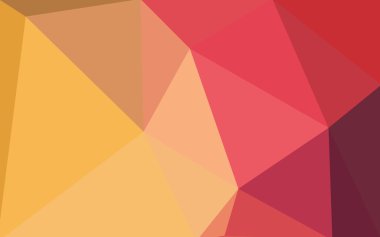 Üçgenler ve degrade origami tarzı oluşur çok renkli kırmızı, sarı, turuncu poligonal tasarım deseni.